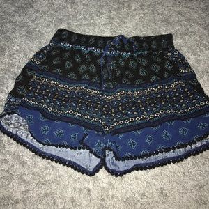 Hollister Tribal Print Flowy Shorts