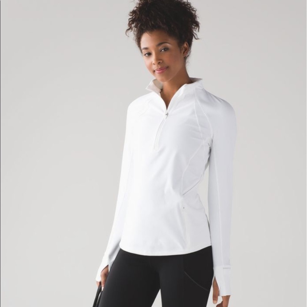 Lululemon Fresh Tracks 1/2 zip sz 12
