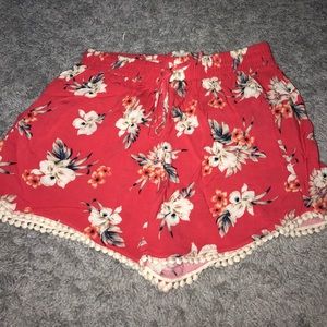 Hollister Floral Print Flowy Shorts