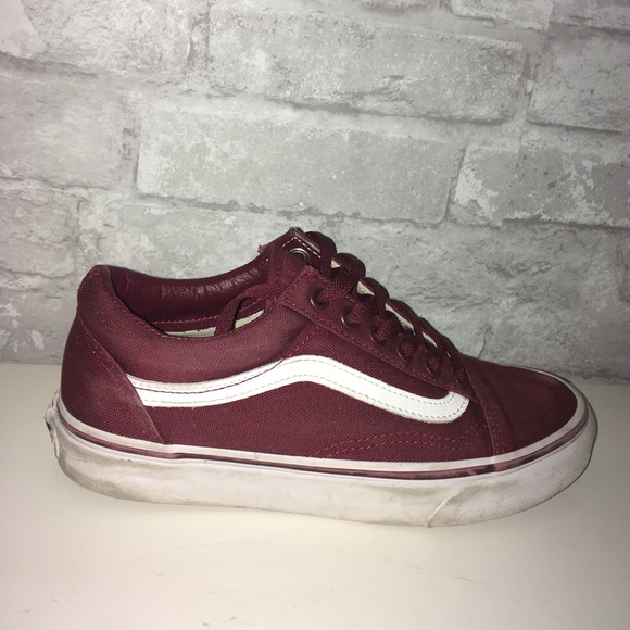 vans old skool maroon