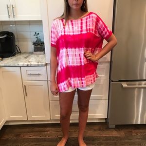 Pink Tie Dye Piko Size M