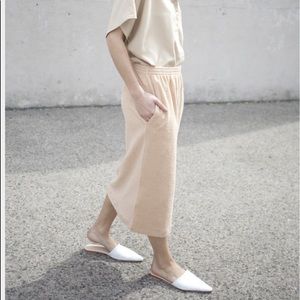 Baserange terry skirt in ecru