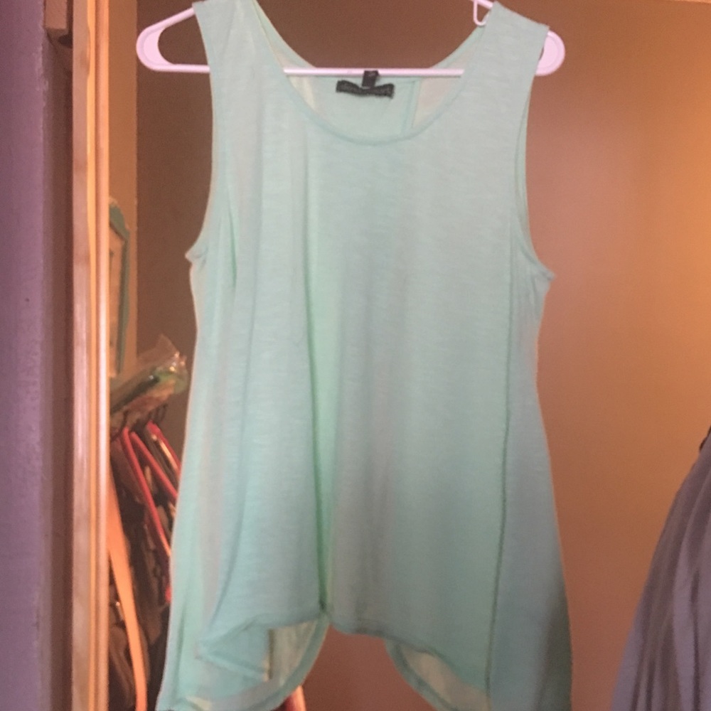 Mint green tank