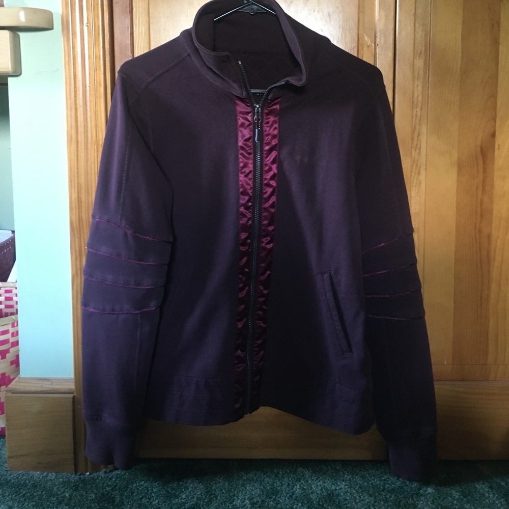 Purple lulu lemon zip up sweatshirt