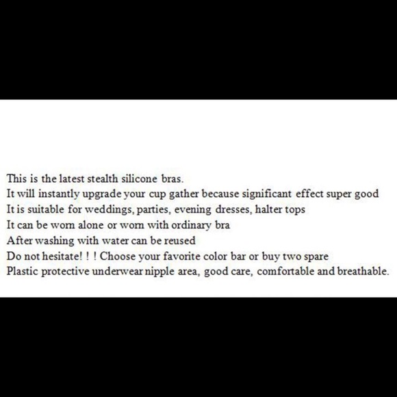 NEW Best Bra EVER Push-up Invisible Adhesive Bra - Picture 6 of 6