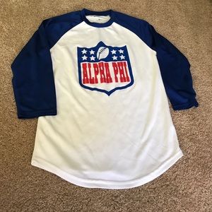 Alpha Phi football shirt