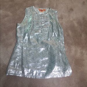 Tory Burch Silver tank blouse