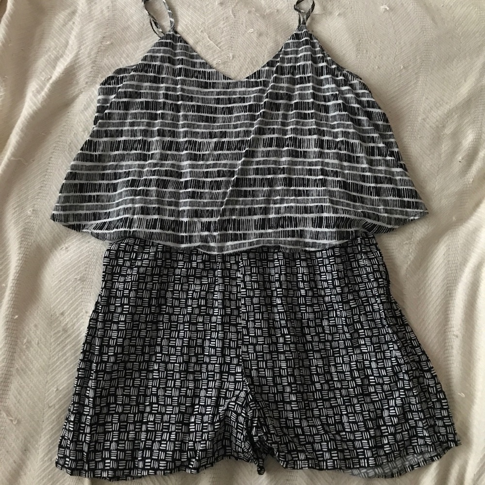 Old Navy B&W Romper