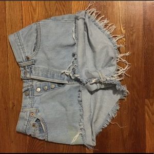 Size 27 Levi 501 Cut-Off Shorts