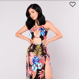 Maxi fashion Nova Dress With Beautiful flowers