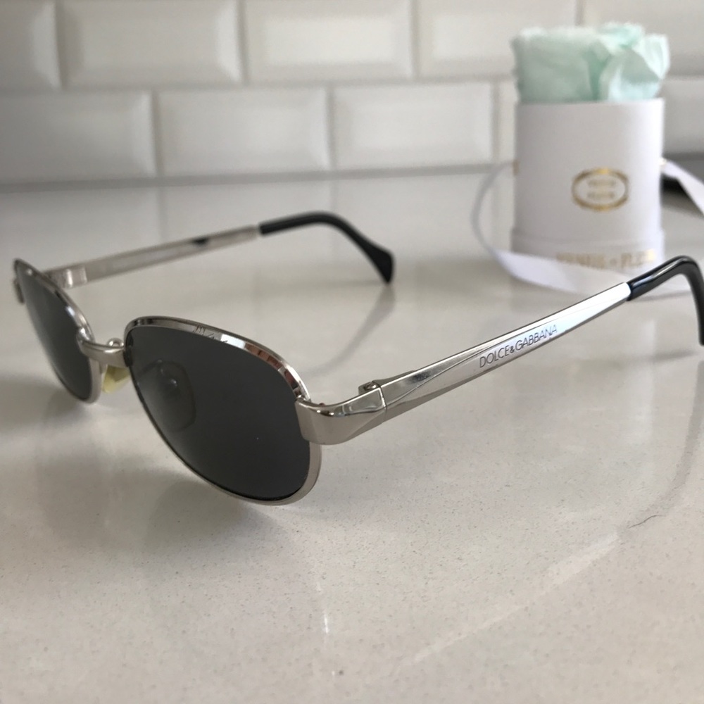 Vintage Dolce & Gabbana silver sunglasses