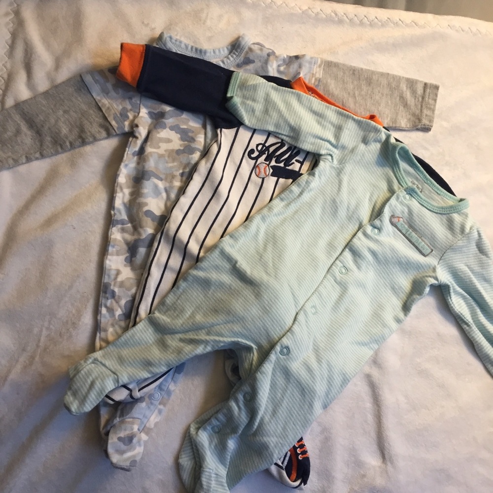 3 Months Footies Pajama Bundle.