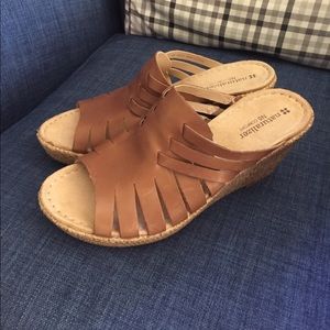 Summer wedge sandals