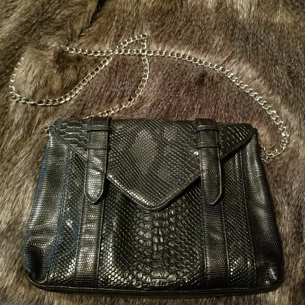 Black Mark. crossbody purse