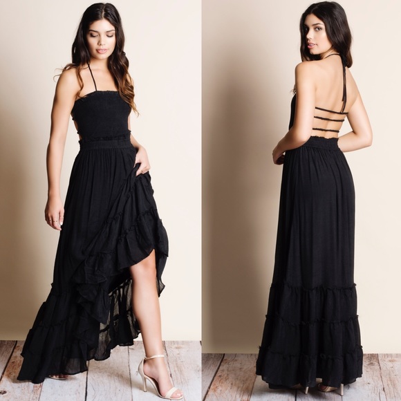 Backless Maxi Dress - Picture 2 of 4