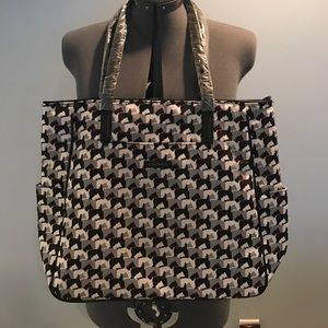 Vera Bradley Preppy Poly "Scotties" Zip Top Tote