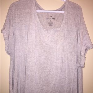 American Eagle High Low Soft & Sexy T