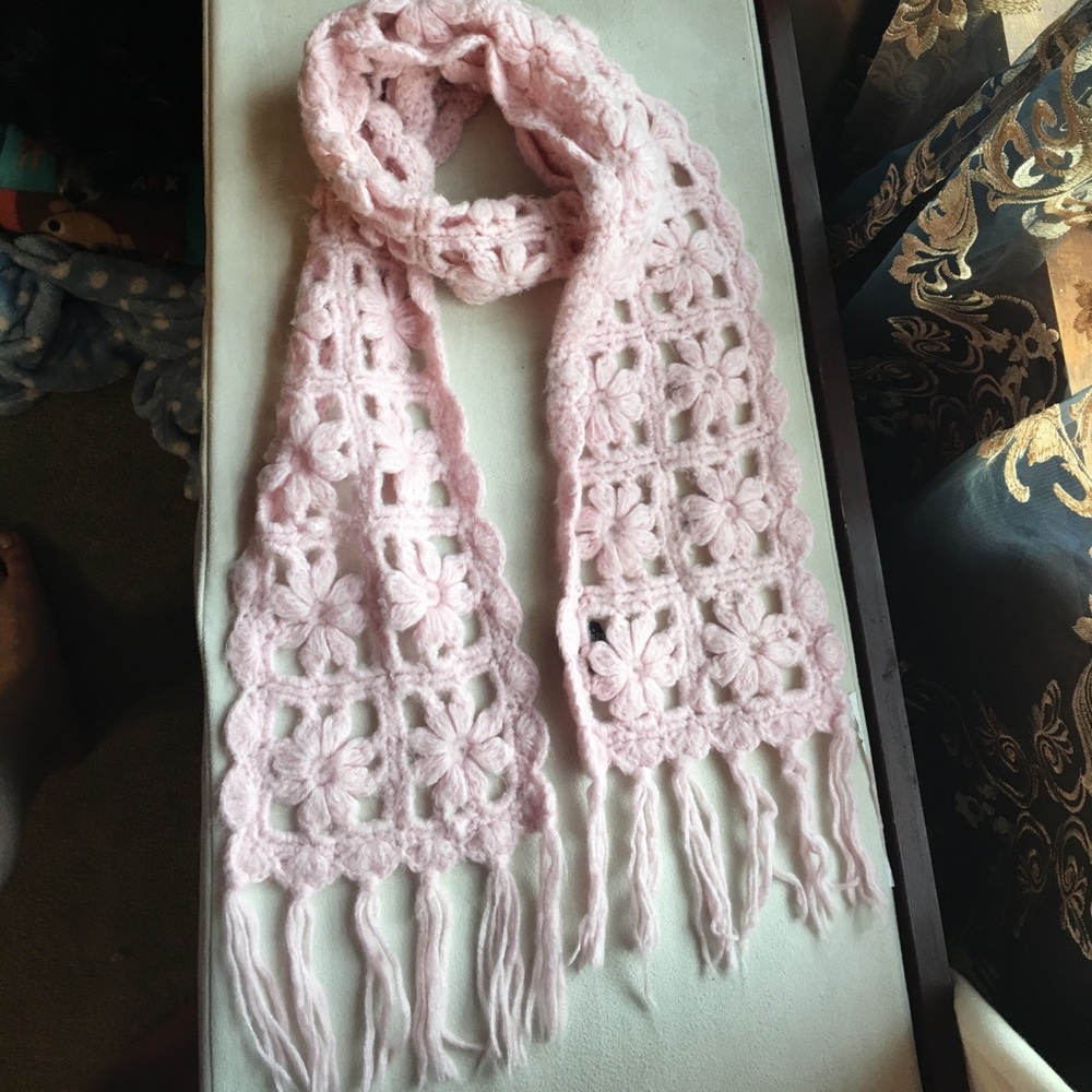 **RESERVED** Pink flower scarf