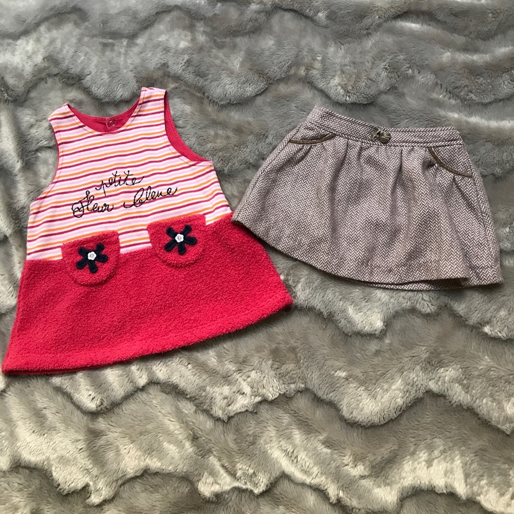 Bundle savannah adjustable skirt & baby mini dress