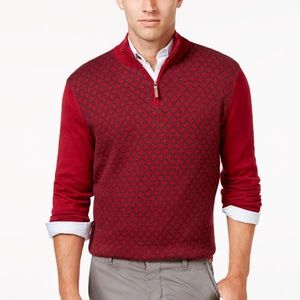 Tasso Elba men's quarter zip sweater