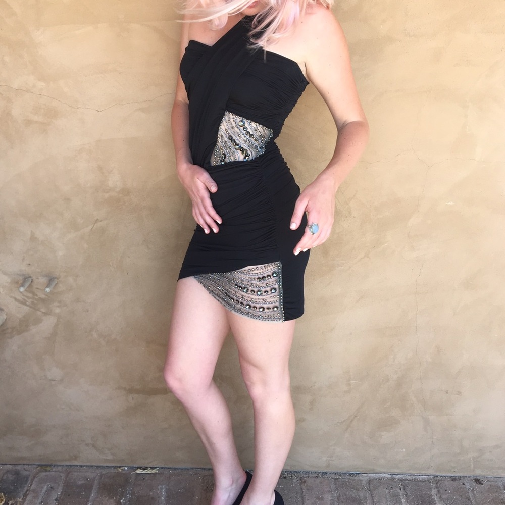 Black cocktail dress