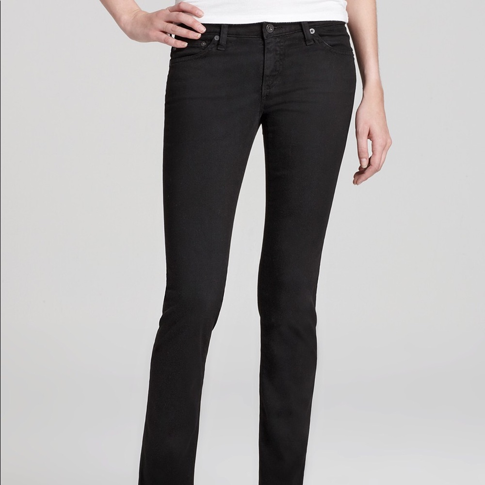 *NEW AG SUPER BLK STILT CIGARETTE SKINNY JEANS 27