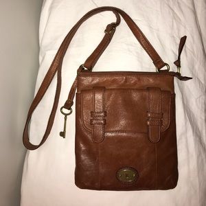 Fossil leather crossbody
