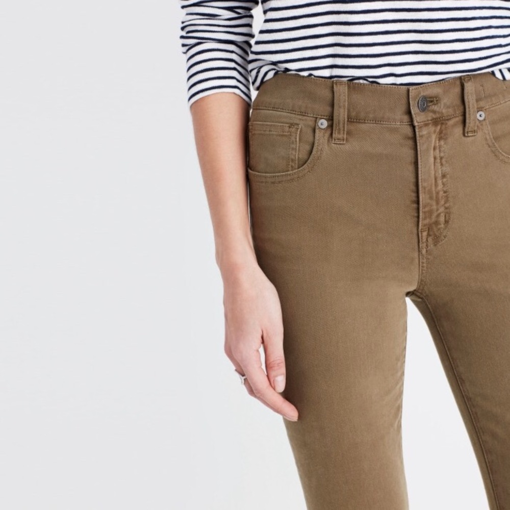 Madewell 9" Garment-Dyed High Riser Skinny Jeans