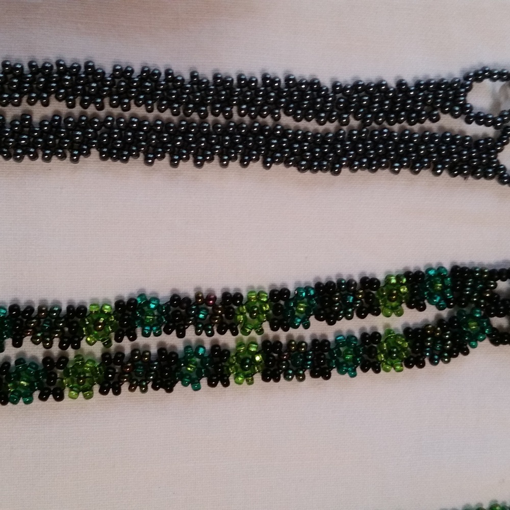 Beautiful India Beaded eye glass holders.