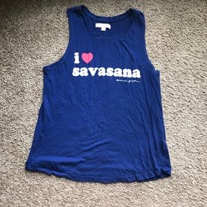 Spiritual Gangster Navy Blue Tank