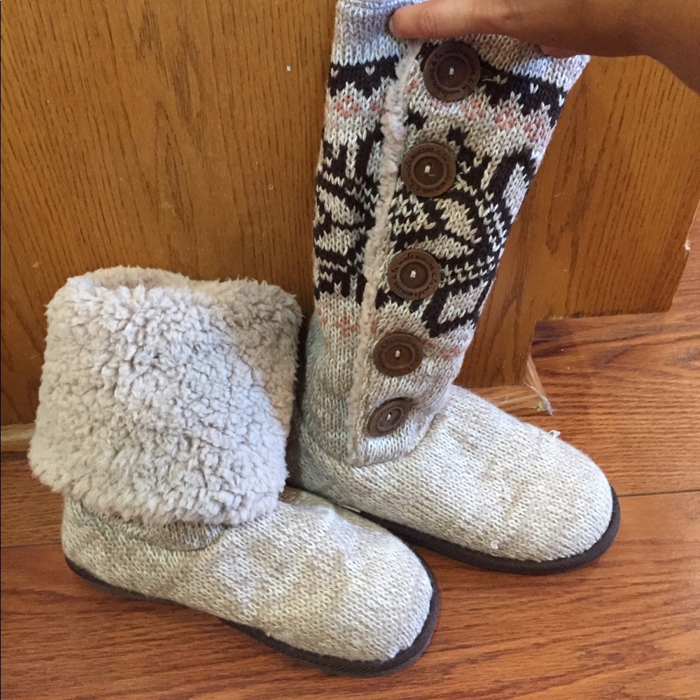 Cute lounge boots wear up or down
