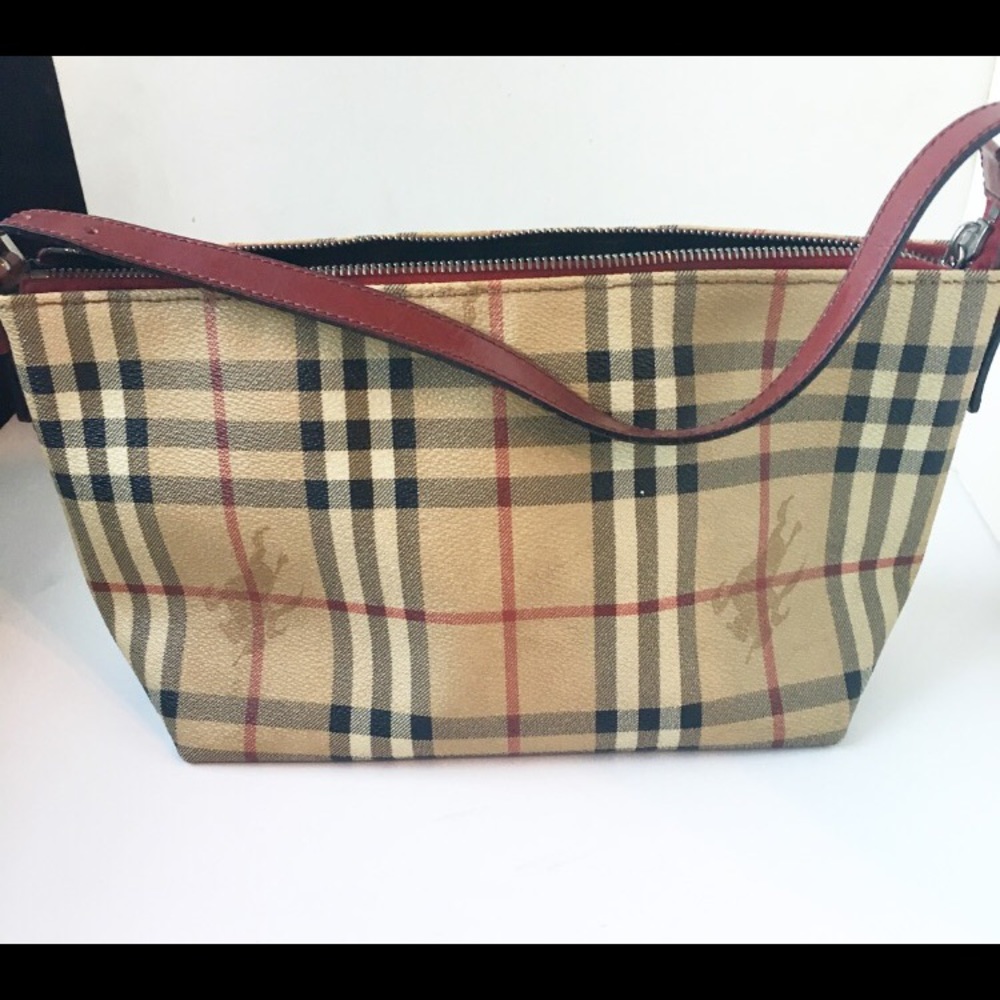Authentic Burberry haymarket check bag