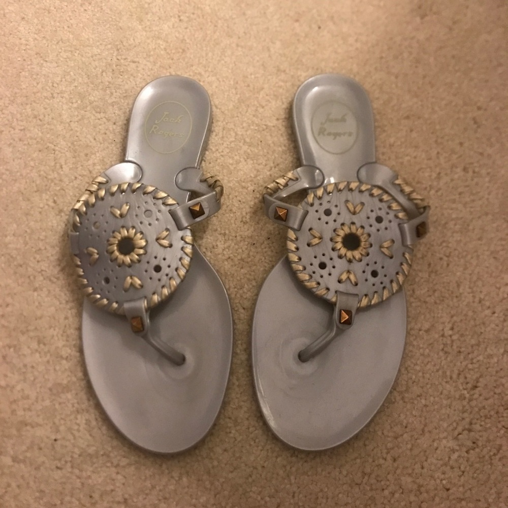 Grey jelly jack rogers