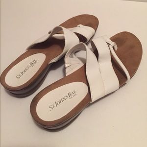 White sandals