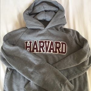 Harvard University gray hoodie