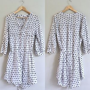 Watercolor Dot Shirtdress