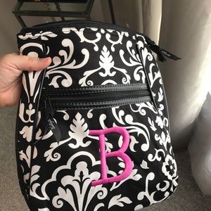 Thirty One Cross Body - embroidered with pink "b"