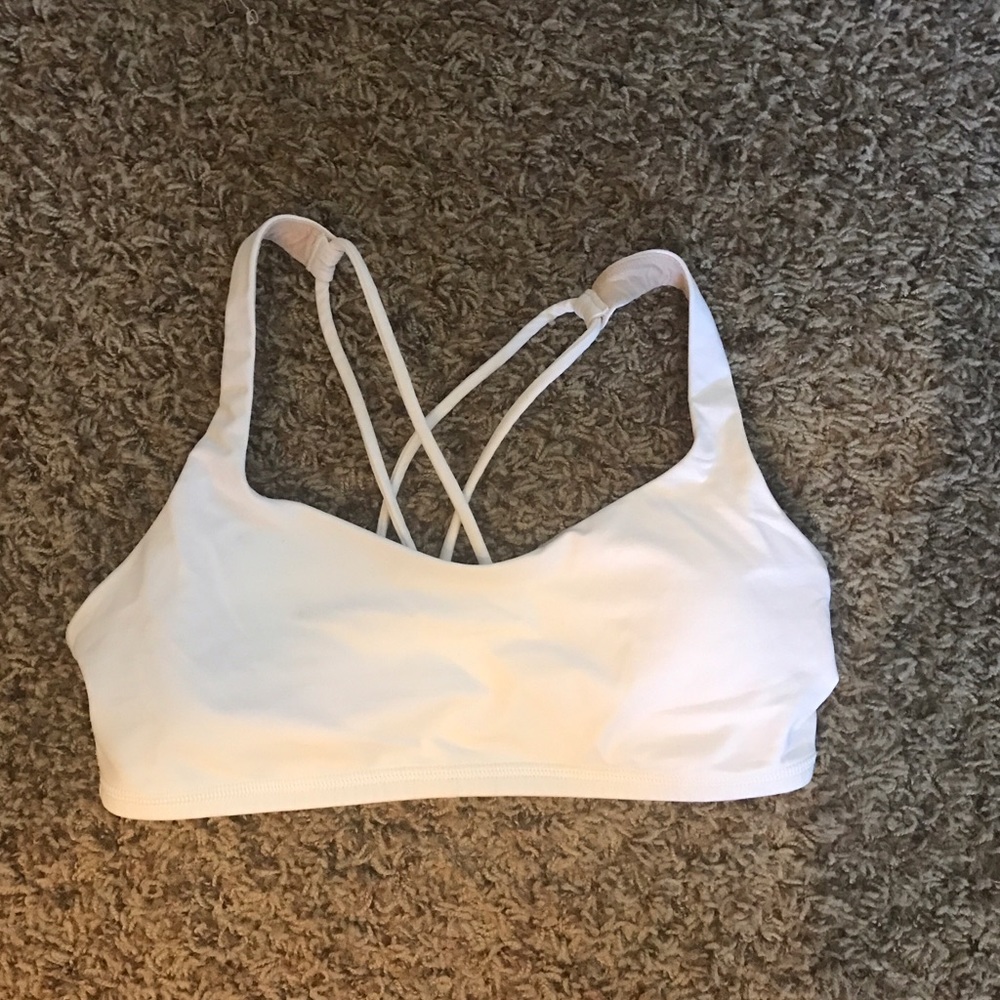 Lululemon White Free to Be Bra