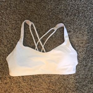 Lululemon White Free to Be Bra