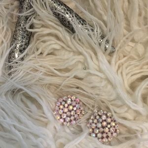 Pink Jeweled Earrings