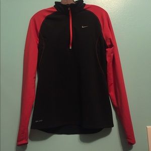 Nike Dri-Fit Running 3/4 zip. Size M