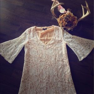 White lace dress
