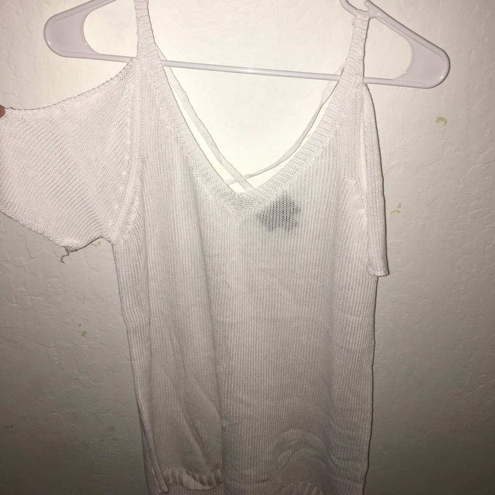 White off the shoulder top