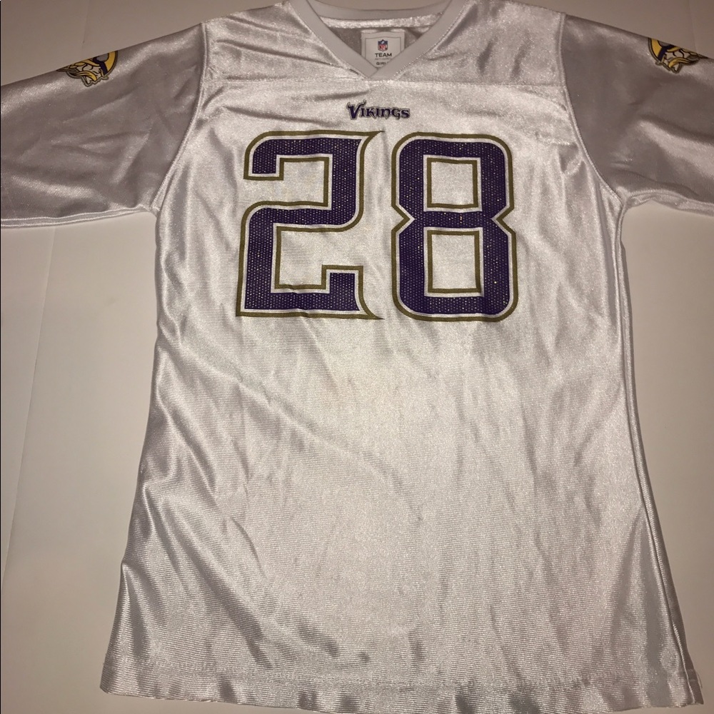 girls glittery MN Vikings jersey