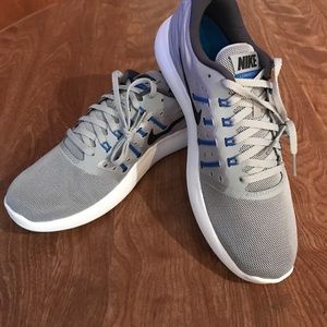 Nike Grey/blue Lunarstelos men's size 8