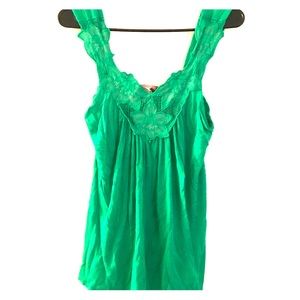 Green summer top