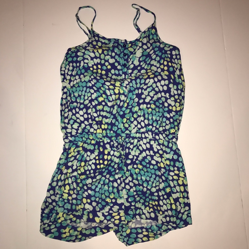 girls printed romper
