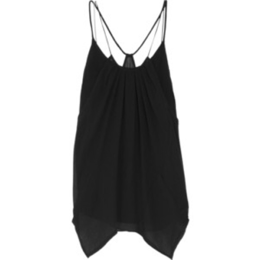 Black silk top by Theory by Theyskens