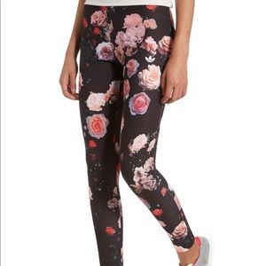 *Rare* Adidas Rose Print Leggings Size Small