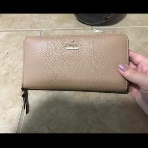 Kate spade tan leather wallet